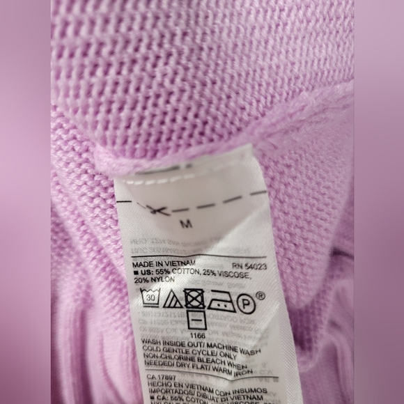 Old Navy Long Sleeve Knit Sweater Purplish Pink M - Picture 4 of 5
